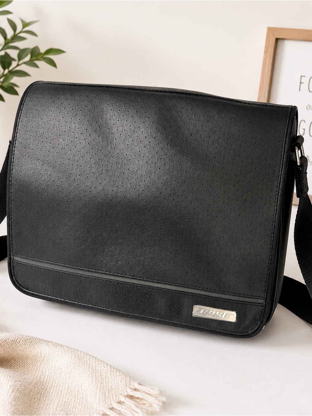 Bose Portable SoundDock Carrying Bag Travel Case Black Shoulder Strap